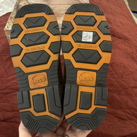 NWB Hoss Rushmore Soft Toe Boot Brown Leather Cowboy Western Stars Men Sz 5.5 M‎ - Picture 8 of 16